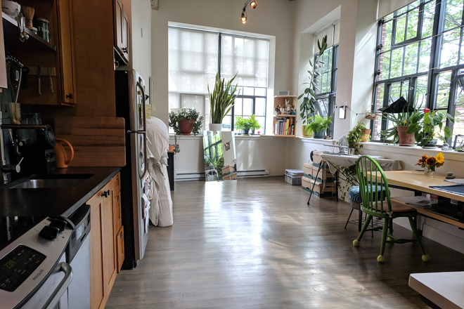 living area - Top floor studio with AC and updated kitchen for 9/15 Apartments