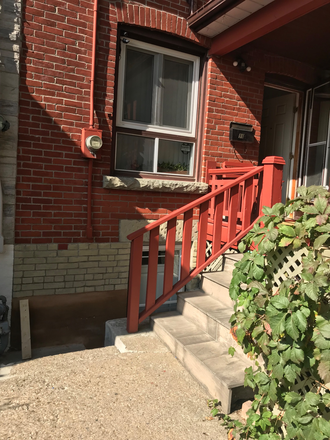 Entrance to the Basement Apt. - Furnished Basement Apt/Sept.1/$1900 incl./Live in owner/Quiet, safe/Parks/Close to shops and TTC