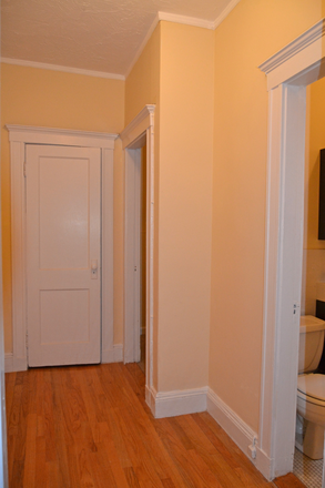 Entry area view from the living area - Beautiful Clean Quiet Studio with Hardwood Floors in Professionally Managed Building Condo