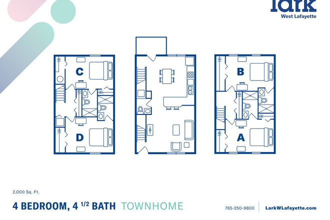 Room B - Lark West Lafayette Townhomes / Female Only Available