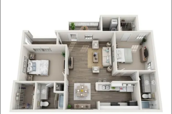 Floorplan - The Whitley Apartments