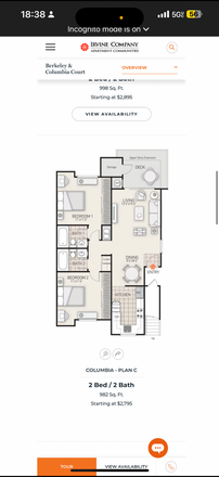 apartment layout. subleasing bedroom 1 and bathroom 1 - UTC columbia near campus looking for 1-2 girls (private room or shared) Apartments