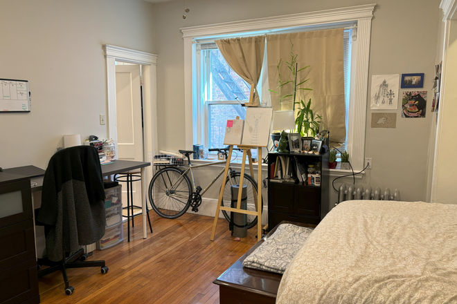 sleeping/living area - Large Fenway Studio for 9/1/26 Apartments