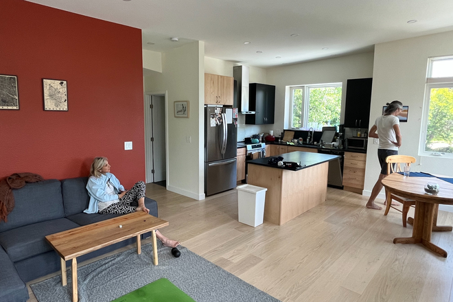 Kitchen and part of living room - 2-Bedroom Townhome/ADU with outside sitting area