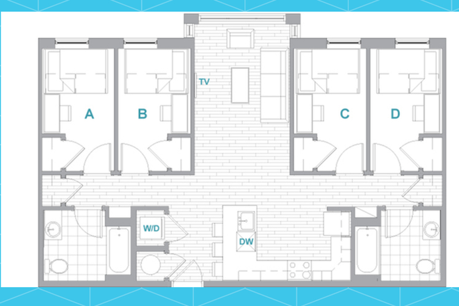 floorplan room A is available - Landmark Apartments