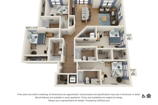 floor plan - Lease Transfer, The Varsity, 4x4