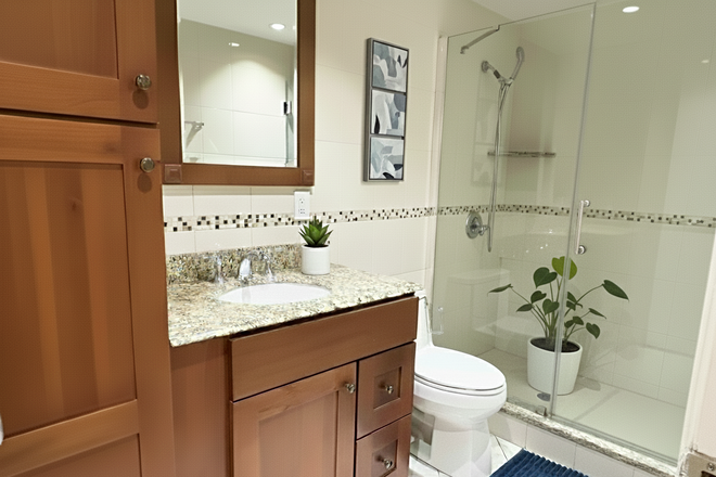 bathroom - Charming Fenway 1 bed available now - landlord pays the fee! Apartments