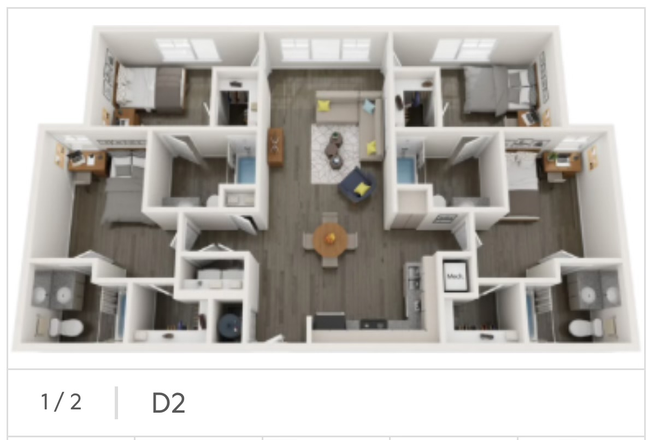 Floor plan - Union Chapel Hill Apartments