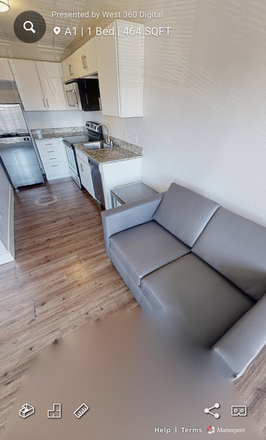 Living/Kitchen - The Lodge Apartments - Close To Campus