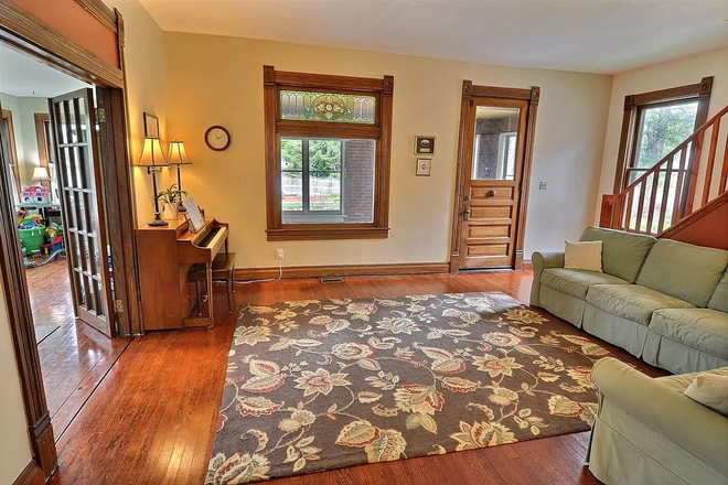 Living Room - Large Historic Home, close to busline, excellent condition