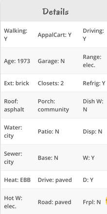 Details from Appalachian Management Services website - Howard Street Apartments, Appalachian Management Services