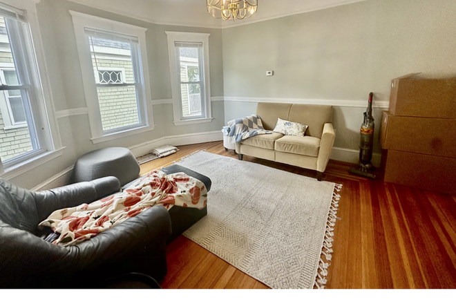 Living Room - Apartment Close to Davis & Green Line