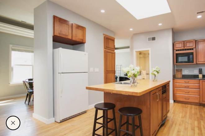 Gorgeous open kitchen, 2 sinks and 2 fridges. - Cozy Bedroom in Harvard Sq Top Floor Apartment