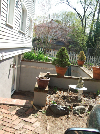 view of grotto steps leading to studio - CHARMING STUDIO IN ANTIQUE HOME, QUIET STREET, NEAR CAMPUS