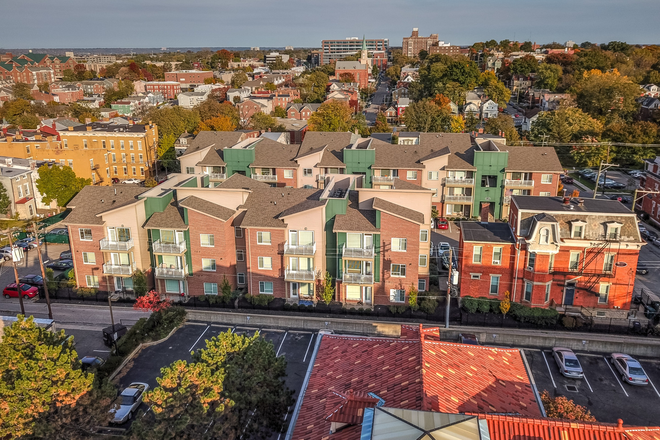 Outside View - Euclid Square Apartments: full 2-bedroom apartment spring '25