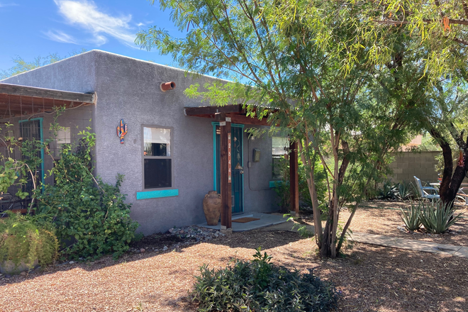 Street view, owner on site - Quiet room with private entrance, patio, and bathroom