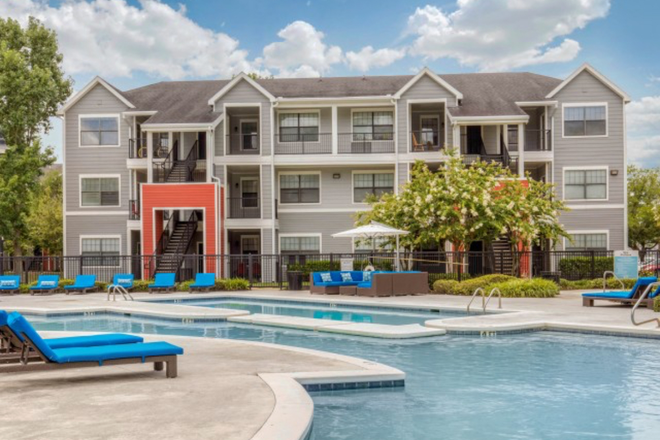 Swimming pool, balcony, etc. - Campus Crossings at Brightside Apartments