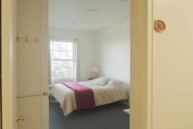 Bedroom - Bay View Room in Peaceful Meditation Center, 1 Block from Campus, Utilities Included Rental