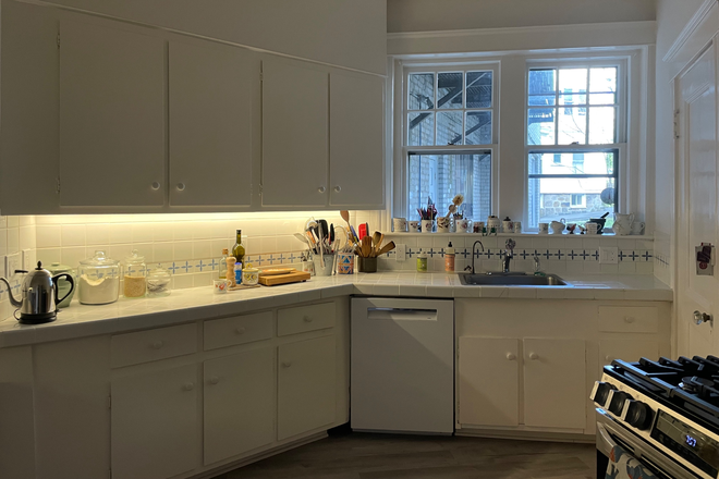 Kitchen - Large 1BR on quiet, leafy street, walk to BC