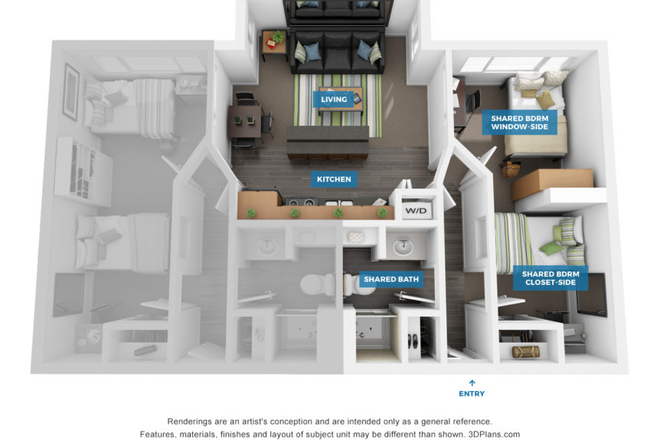 This listing is for the window side unit - Sterling University Peaks