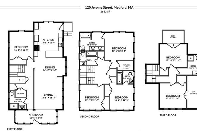 Floorplan - Six Bed/ Five Bath Newer Construction Single-Family Home In Medford