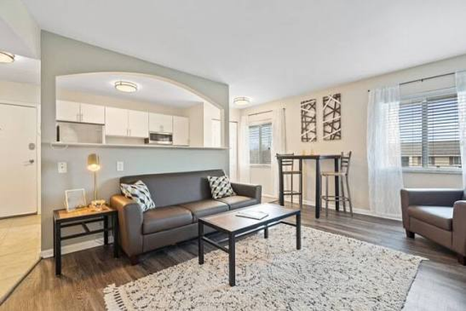 Living room - Fully Furnished 2B1B Fairway Apartments $599/month