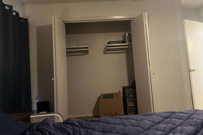 Bedroom Closet 1/2 - Scandia Apartments Sublease