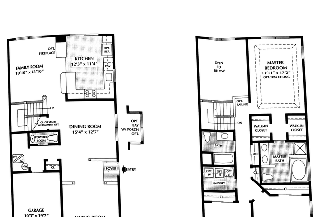 Floorplan - Unfurnished 3BR thome-Fountayne Lane-Lawrenceville