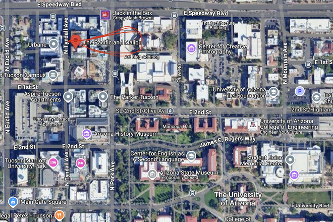 Two minute walk to University Blvd. and Market Square - The Pacific