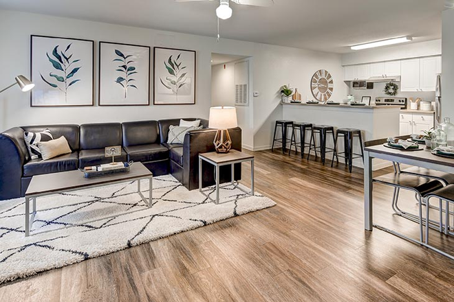 Living Room - The Village at Science Drive Apartments