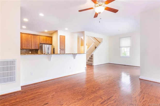 Open living room and dining room - NewTown Townhouse