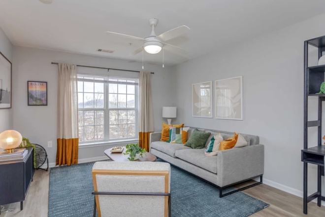 Living Room - The Village of Meadowview Apartments