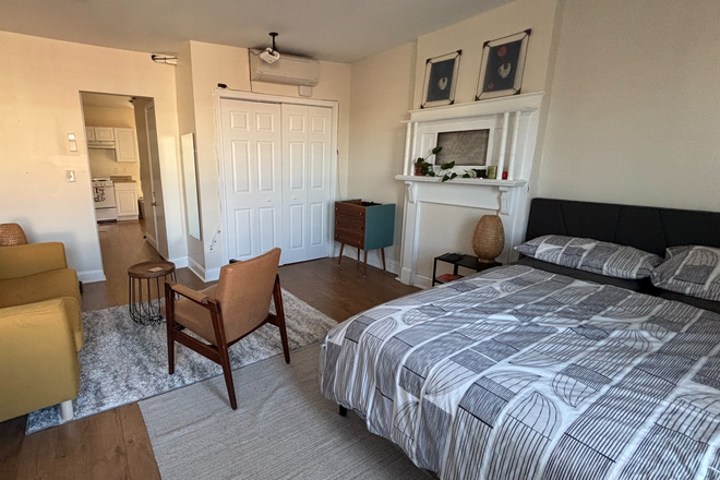 Bedroom/Living Space - Charles Village Summer Sublet Apartments