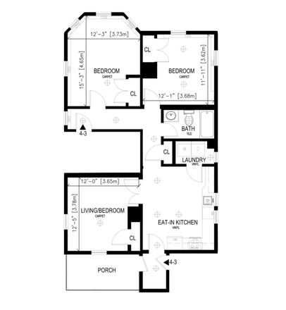 Plan - HUH UNIT 4 GRANT STREET!! Move in Immediately!! Townhome