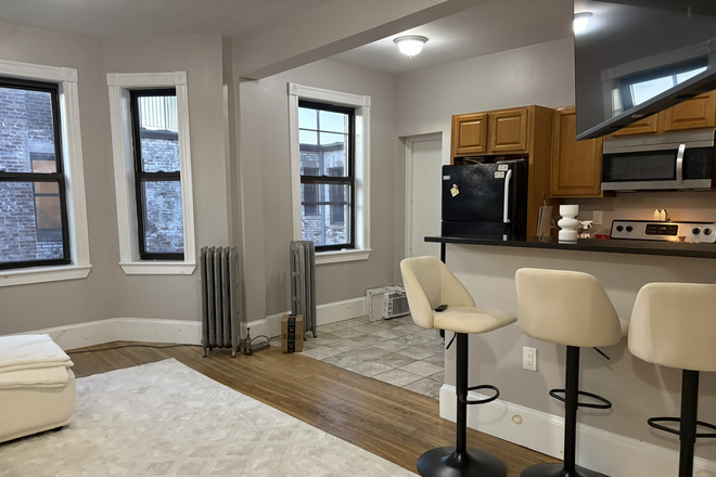 OPEN CONCEPT Living Room/Kitchen - SPACIOUS, NEWLY RENOVATED APARTMENT ACROSS FROM STAR MARKET!!
