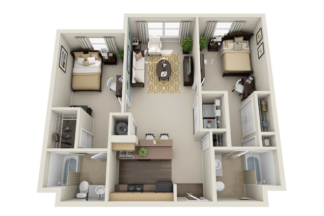 Apartment Plan - EMORY graduate apartment + private bathroom