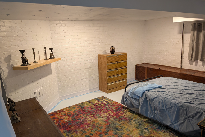 1 Bedroom with Double Sized Bed - Private Basement suite for rent at Davenport Road House