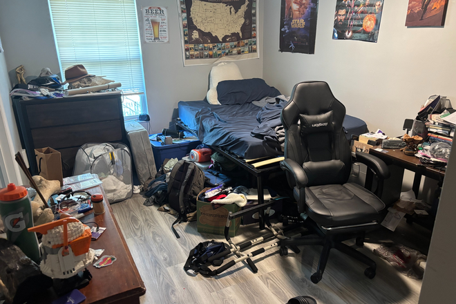 bedroom door side view - Pirates Cove Apartments