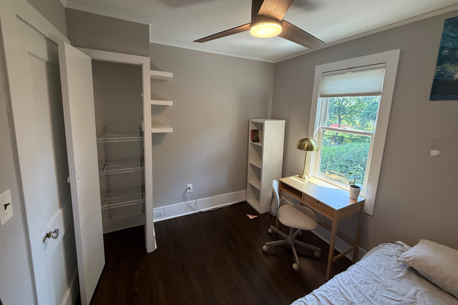 More storage space available in basement if you need - Furnished bedroom in shared home-Moore St-Princeton