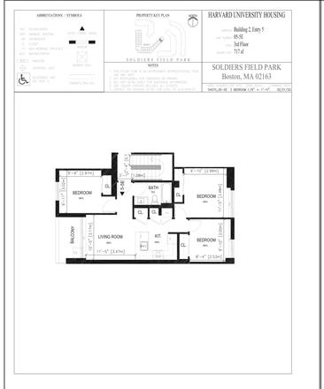 Floor plan - Soldiers Field Park 5 Apartments