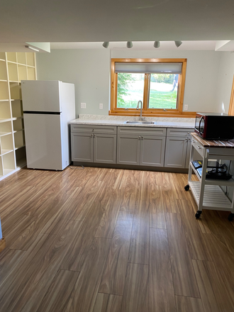 View from back side of apartment. Bathroom is to the right. - Studio apartment