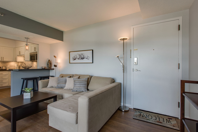 Living room - One block from Vanderbilt. Fully furnished, 1-BR, 1-BA, condo