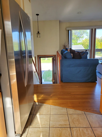 Front door from Kitchen - Looking for a Group of 4, Beautiful Narragansett Beach House, Walking Distance to Beach!