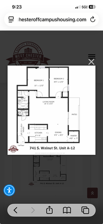 2 Bedroom 1.5 bathrooms (needs only 1 Male student) - University Park Apartments