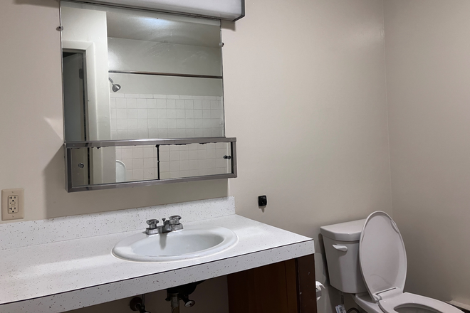 bathroom - June 1- One bedroom apartment - Umass bus route