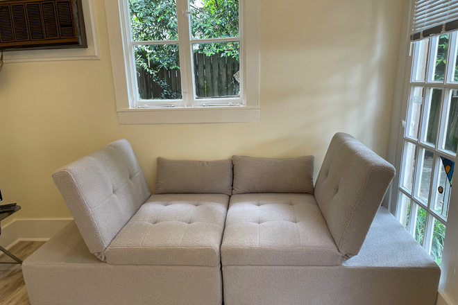 beds in chair position - 3418 Coliseum Street Tiny House with Gated Access; on Streetcar/bus routes