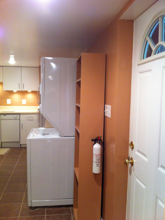 Back door entrance showing w/d - Arlington North Apartments