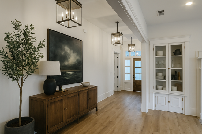 Virtually Staged Entryway - Rare Find | Sun-filled Historic 3BR | 7' Windows | 11’ Ceilings | Zellige Tile | Beltline 7min Walk