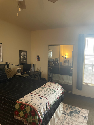 Bedroom with two large closets - Heights at Knoxville Apartments