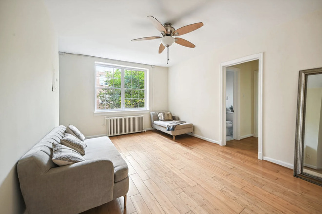 Living Room - Sun-Drenched 1BR Corner Unit | Art Deco Building | Brightwood Park | 12-Month Lease Condo